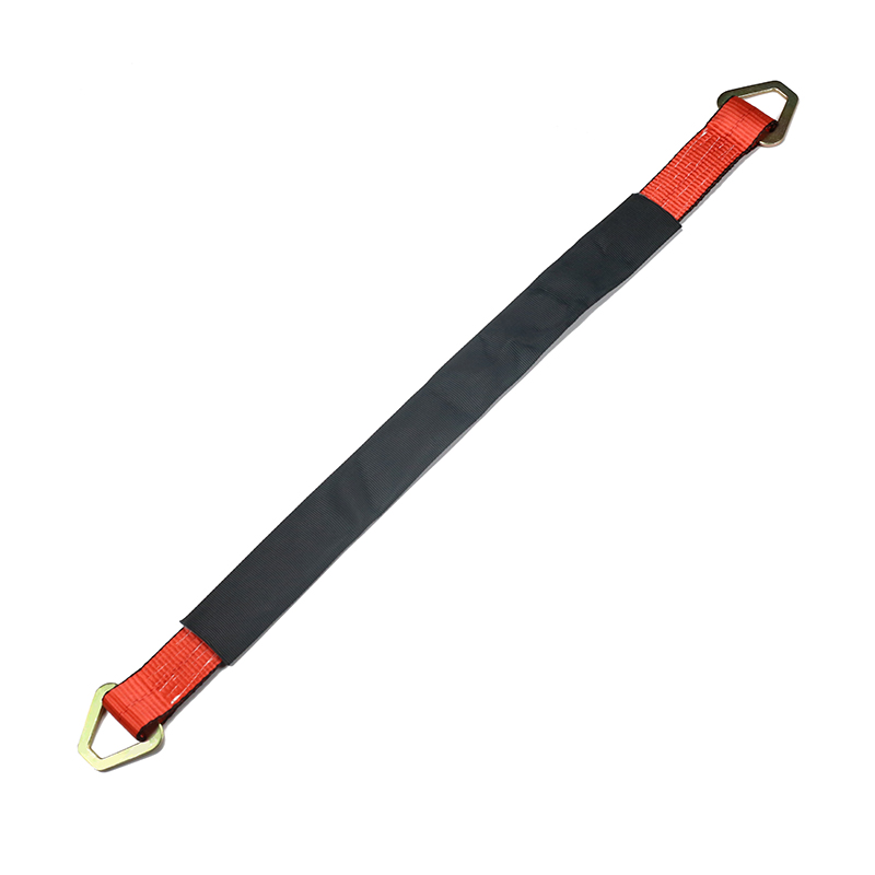 Dây đai trục xe 36INCH x 2INCH với vòng chữ D màu đỏ