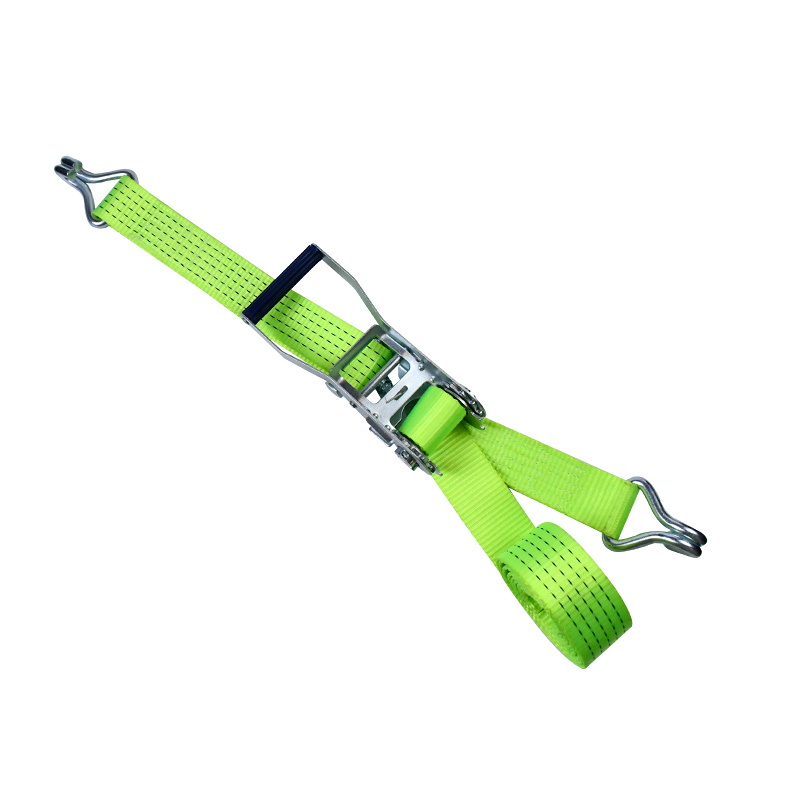 Dây đeo bánh cóc màu xanh lá cây 50mm 5000kg có móc vuốt